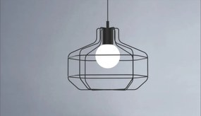 Lampadario Moderno Wire nero E27 MILOOX
