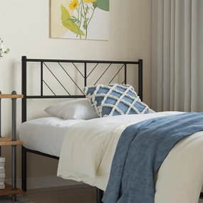 Testiera İn Metallo Nero 107 Cm /