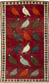 Gabbeh Tappeto 120 x 200 Rosso (Iran) Annodato A Mano