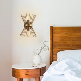 Lampada da parete dorata Kirpi – Opviq lights