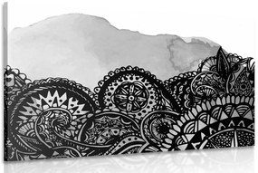 Stampa su tela – Mandala in bianco e nero