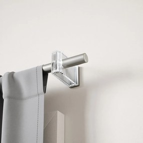 Bastone per tende color argento opaco in acciaio regolabile 107 - 305 cm Flute – Umbra