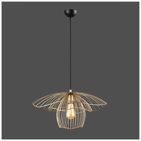 Lampada a sospensione di colore oro , altezza 123 cm Root - Squid Lighting