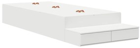 Struttura letto con contenitore  bianco legno ingegnerizzato