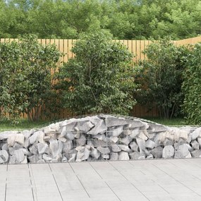 Cesti Gabbioni Ad Arco 5 Pz 400x50x40/60 Cm Ferro Zincato /