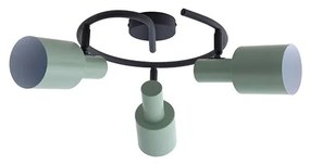 Lindby - Ovelia 3 Round Plafoniera Green/Black Lindby