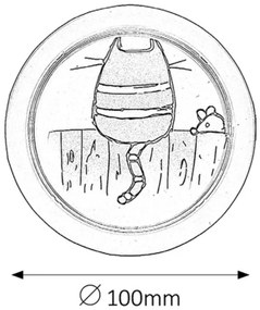 Rabalux 4564 - Applique a LED per bambini CATHY LED/0,3W