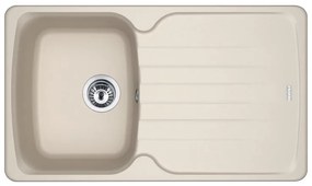 Lavello integrato 1 vasca in fragranite sabbia FRANKE Antea L 50 x L 86 cm