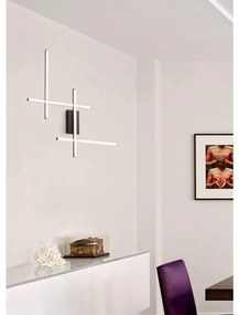 Applique LED design Hope nero, luce con 3 temperature di colore NOVECENTO