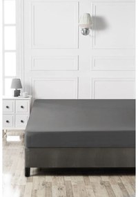 Lenzuolo con angoli color antracite in cotone 140x200 cm – Mijolnir