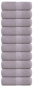 Asciugamani Ospiti 10 Pz Grigio 30x50 Cm 360 G/m² 100% Cotone /