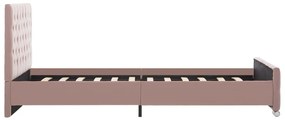 Giroletto rosa in velluto 120x200 cm