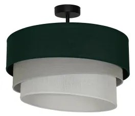 Duolla - Lampadario a plafone TRIO 1xE27/15W/230V diametro 45 cm verde/grigio/bianco
