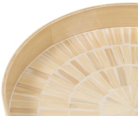 Vassoio per aperitivi Beige Bambù 35 x 35 x 5 cm Legno MDF