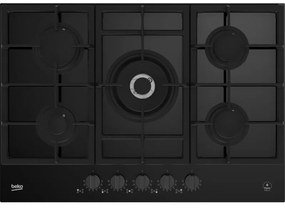 Beko - hilw 75325 sdx. Colore del prodotto: Nero, Posizionamento dell'apparecchio: Da incasso, Dimensione della larghezza del piano cottura: 75 cm.