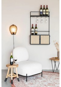 Portabottiglie in rattan nero 18x100 cm Guuji - White Label