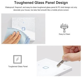 Interruttore Smart WiFi 1 tasto scatola 503 SONOFF TX Serie Colore Bianco