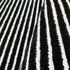 Tappeto antiscivolo da salotto bianco e nero Larghezza: 200 cm | Lunghezza: 290 cm