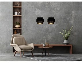 Lampadario a sospensione con filo NESS 2xE27/60W/230V nero