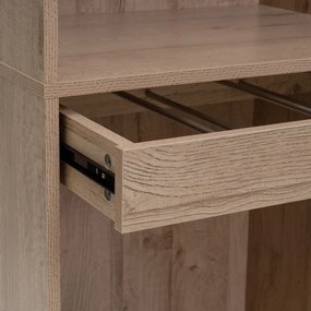 Amardio componibile di colore naturale con effetto rovere a giorno 60x180x45 cm Modular – Casa Selección