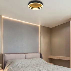 Globo 48460-24 - Plafoniera LED HEDI LED/24W/230V d. 30 cm nero