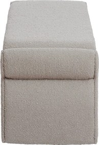 Panchina beige in tessuto bouclé Nafya - Light &amp; Living