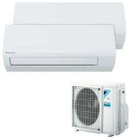 Condizionatore a muro multisplit inverter DAIKIN PRO ERA 9 + 12 17000 BTU classe raffreddamento A++, classe di riscaldamento A+, bianco