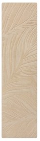 Tappeto beige in lana 60x230 cm Lino Leaf - Flair Rugs