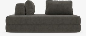 Rift divano letto matrimoniale 2 posti e 3 posti con schienali mobili - materasso alto 24 cm e memory foam in tessuto smacchiabile T31