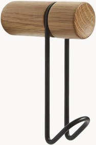 Set di 2 ganci appendiabiti in legno di quercia Around