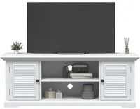 Mobile Porta TV Bianco 110x30x41 cm in Legno Multistrato 4009903