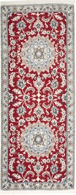 Nain Tappeto 190x80 Rosso (Iran) Annodato A Mano