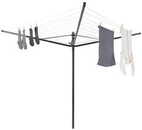 Stendino da giardino color antracite 50 m Lift-O-Matic – Brabantia