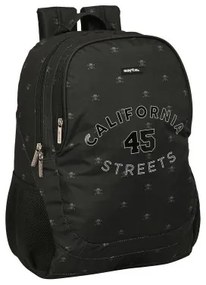 Zaino Scuola Safta California Nero 32 x 44 x 16 cm