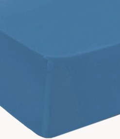 Lenzuolo con angoli boxspring in raso di cotone Uni