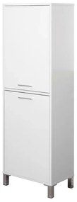 Colonna Portabiancheria L.53 Bianco Lucido con cesta inclusa