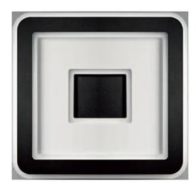 Plafoniera Contemporanea Halò Metallo Nero Led 35W