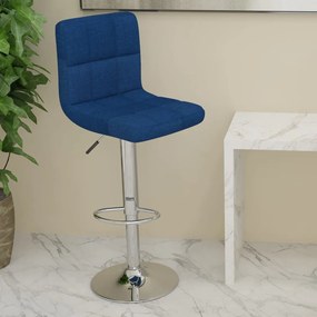 Sgabello Da Bar Blu İn Tessuto /