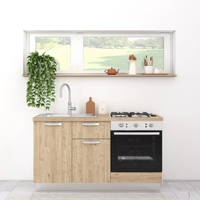 Cucina completa 150cm Gaia, perfetta per arredare un appartamento, B&amp;B o un Hotel