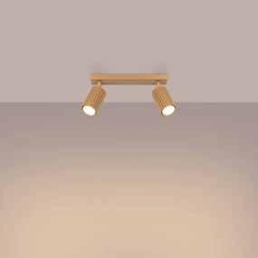 Sollux SL.1561 - Faretto KARBON 2xGU10/10W/230V oro