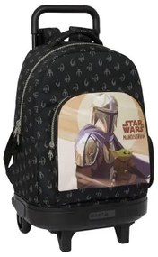 Trolley per la Scuola The Mandalorian This is the way Nero 33 X 45 X 22 cm