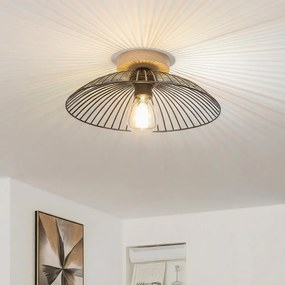 Brilagi - Lampadario a plafone LED CERIA WIRE 1xE27/40W/230V Ø 38 cm nero/rovere