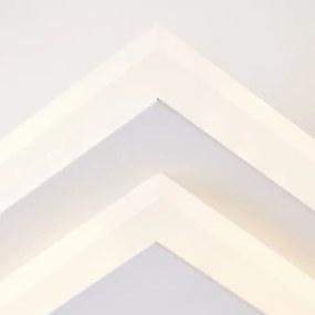 Brilliant - Luce LED dimmerabile IORGO LED/40W/230V 43,5x43,5 cm bianco/nero