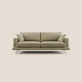 Dorian divano moderno in tessuto morbido antimacchia T05 cammello 198 cm