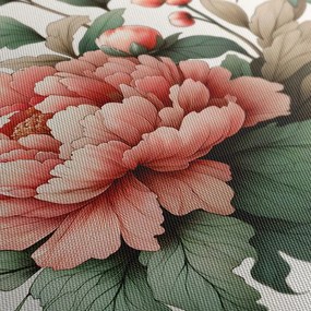 Quadro su tela – Eleganti peonie rosa