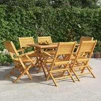 Sedie da Giardino Pieghevoli 6pz 55x62x90cm Legno Massello Teak 3155068