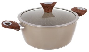 Casseruola 24 cm taupe Kolors con coperchio
