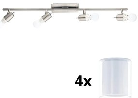 Eglo - Faretto LED MY CHOICE 4xE14/4W/230V cromo/bianco