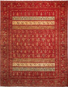 Samarkand Tappeto 390x300 Rosso (Pakistan) Annodato A Mano