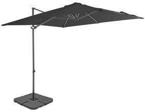 Parasole Da Giardino Con Base Portatile Antracite /